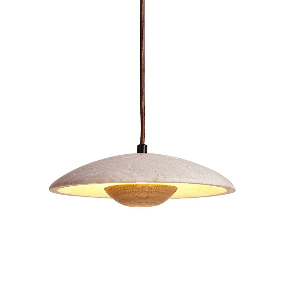 Cream Style Wood Pendant Lamp M316