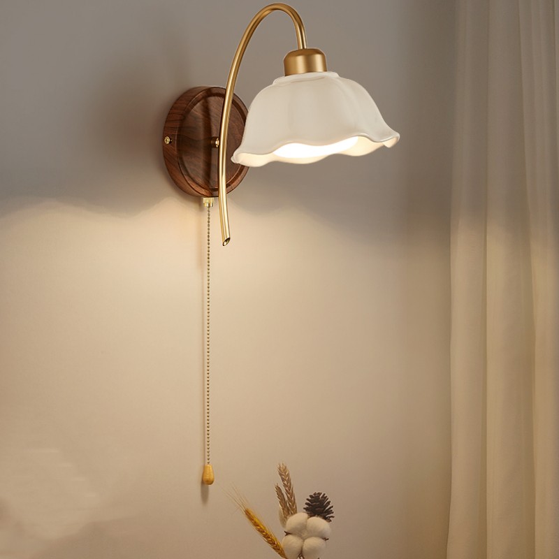 Wabi Sabi Style Ceramic Wall Lamp
