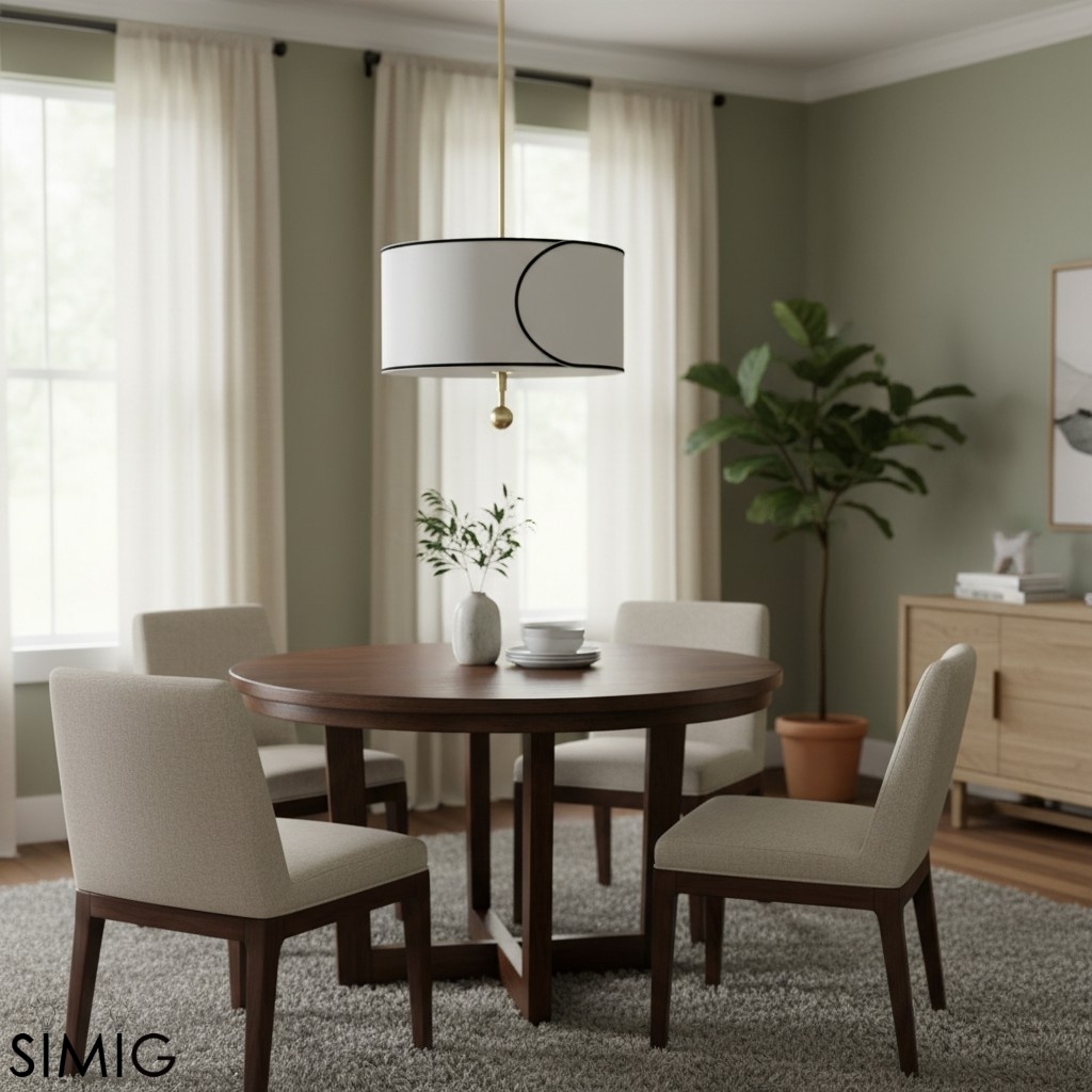 Roven 3-Light Pendant - Layered Fabric for Dining Room Lighting T659