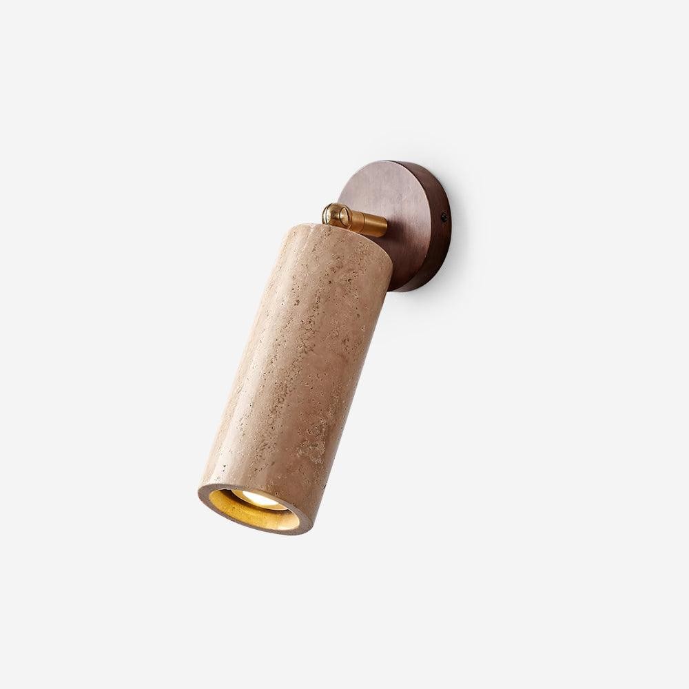 Travertine Walnut Spotlight Wall Lamp for Reading Work M40