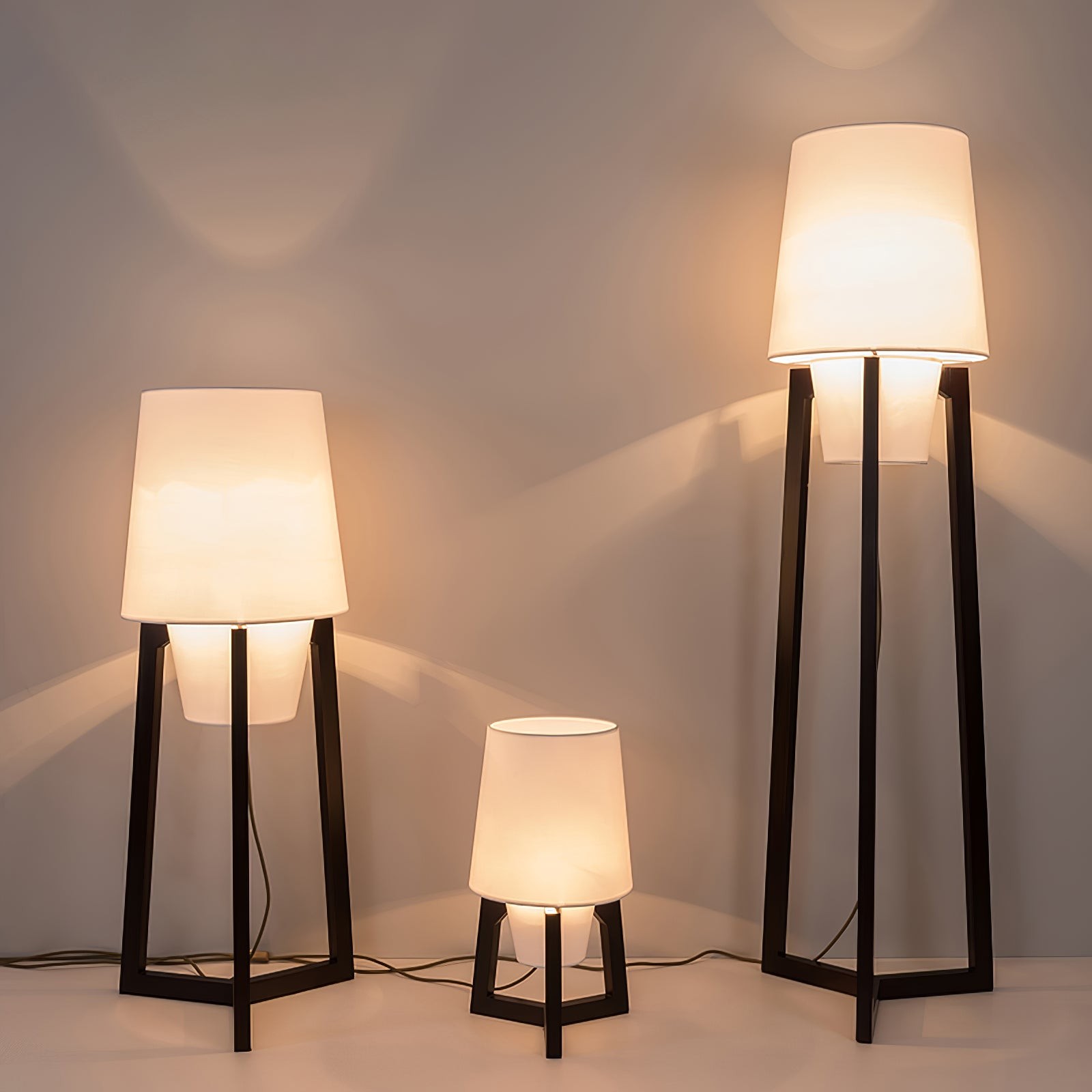 Modern Simple Chinese Style Solid Wood Floor Lamp M51