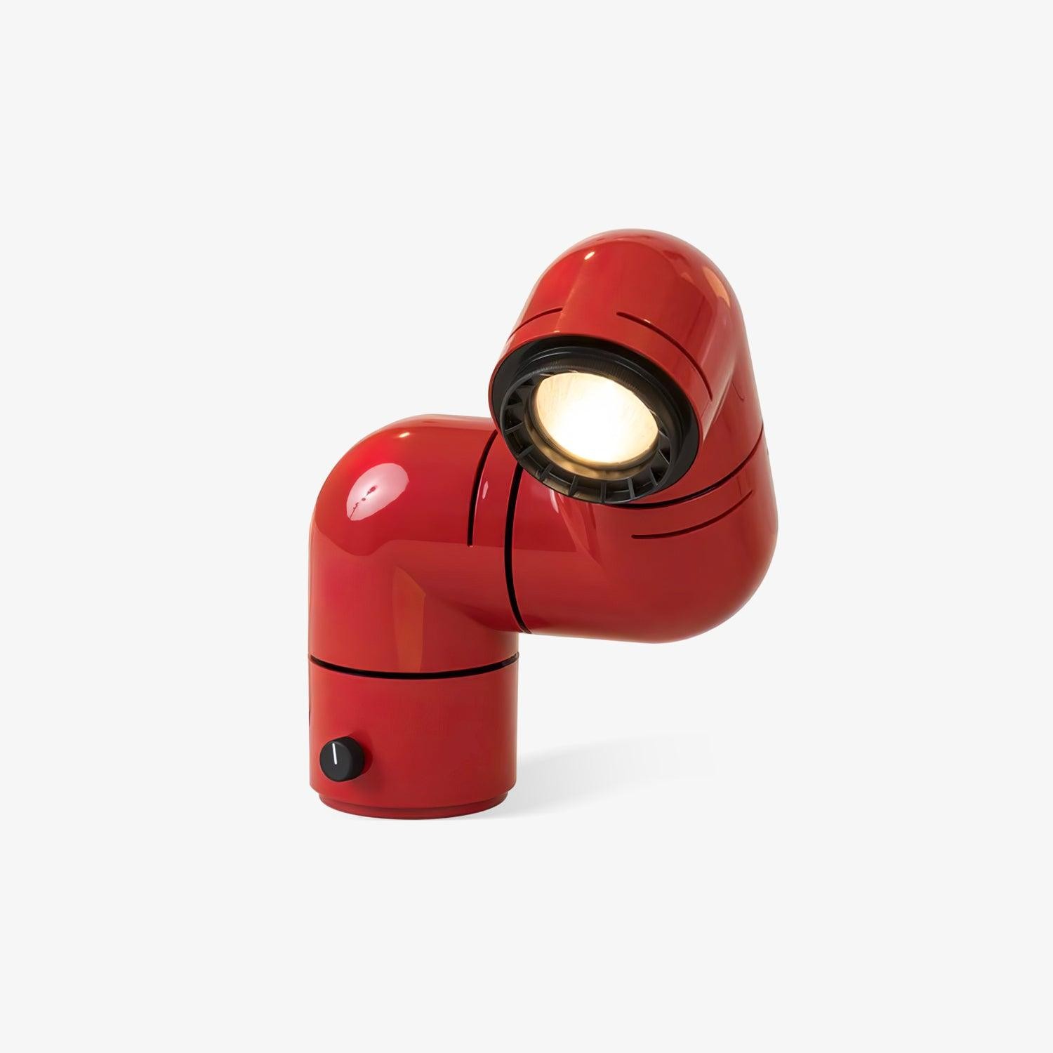 Red Tubular Table Lamp Suitable For Bedroom M504