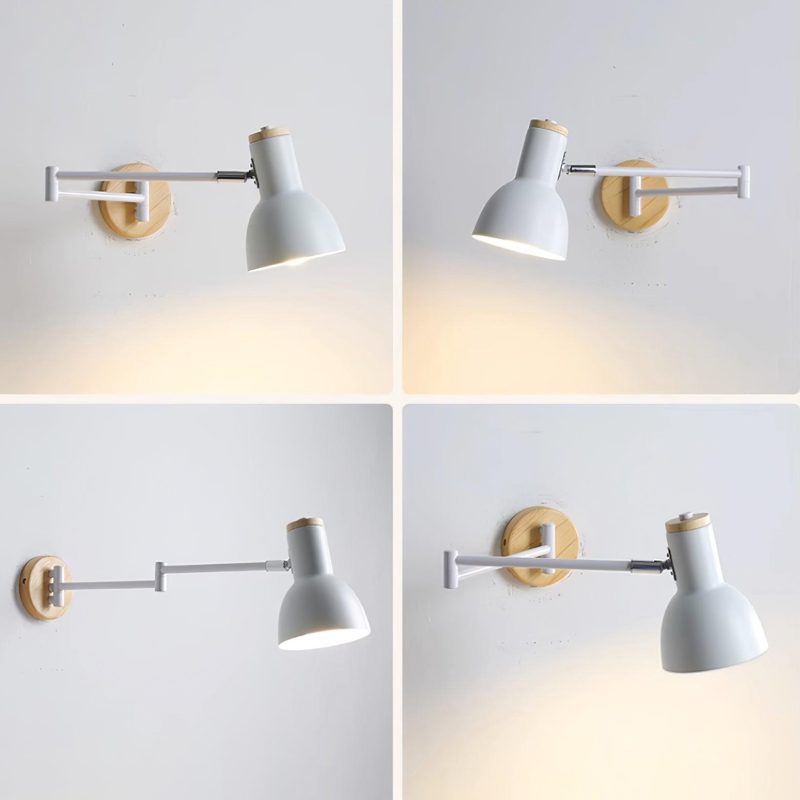 Wooden Adjustable Wall Lamp M291
