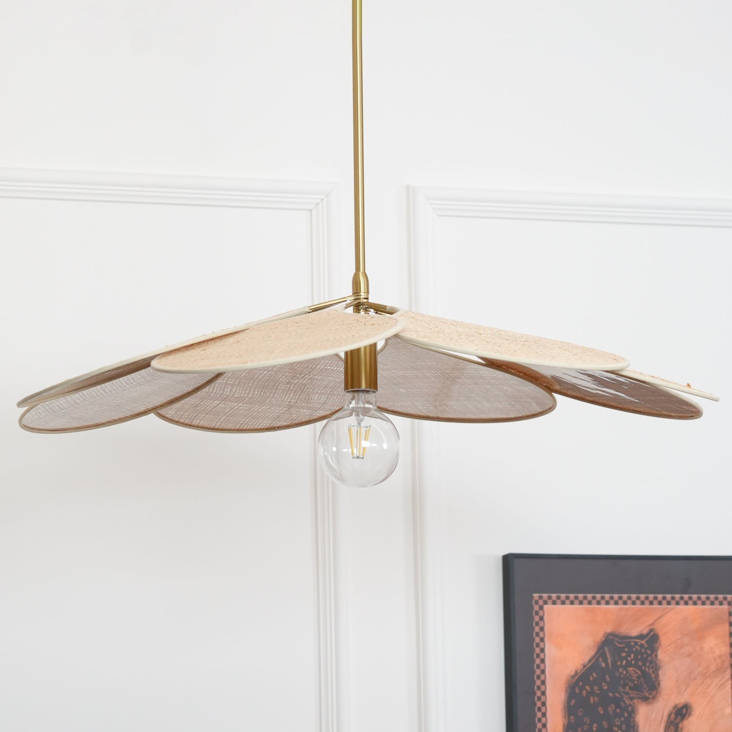 Petals Bloom Rattan Pendant Lamp M428