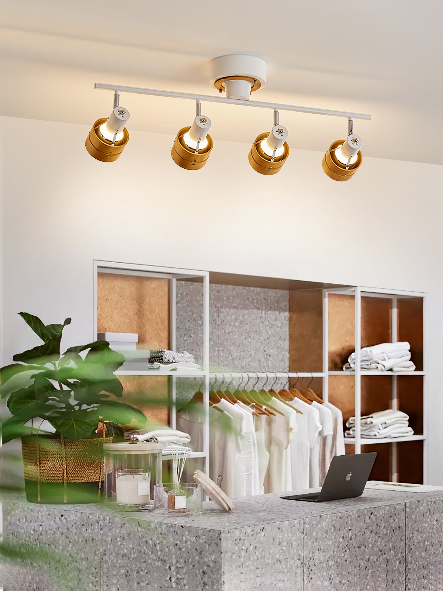 Nordic Cylindrical 4-Light Spotlight T1639