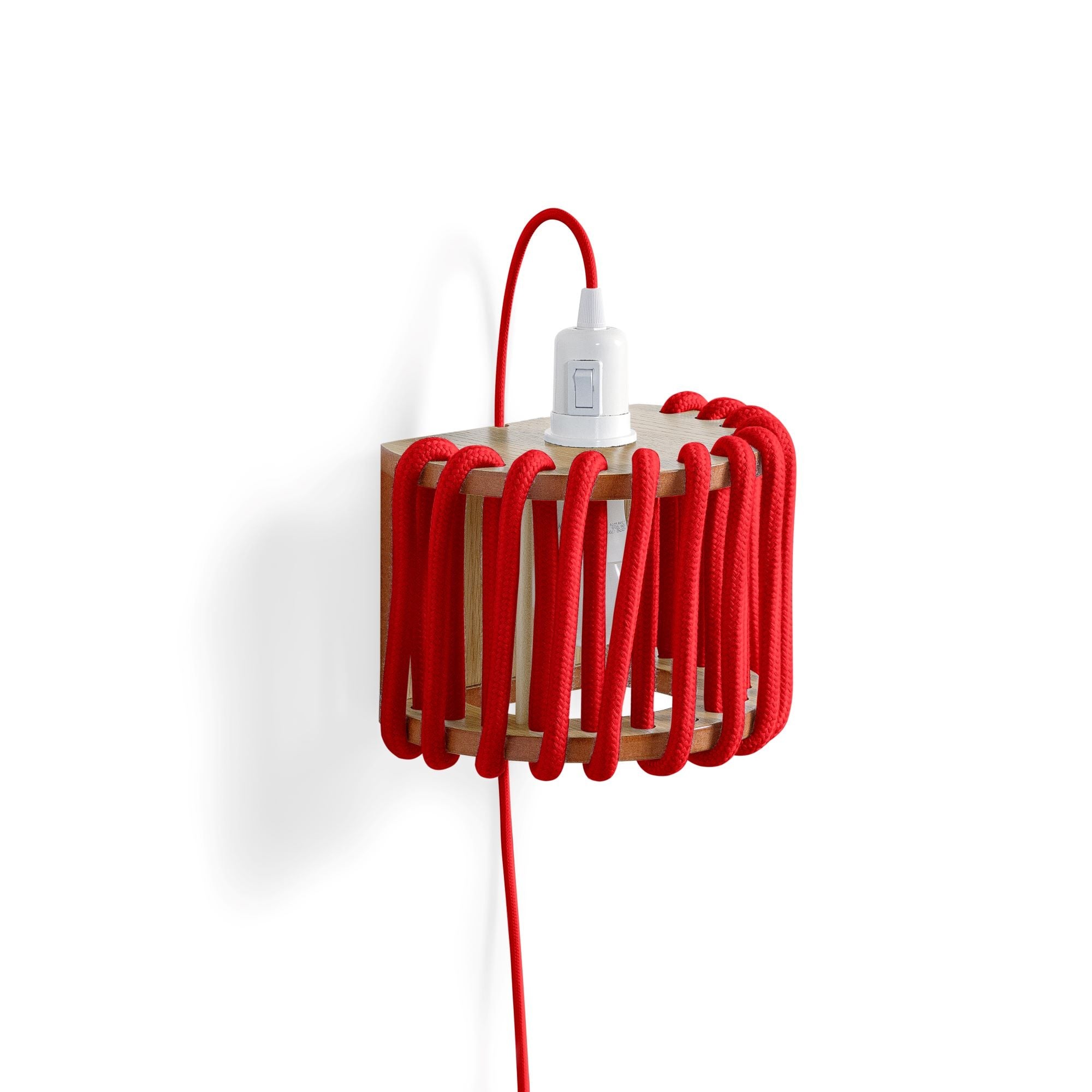 Macaron Rope-wrapped Wooden Wall Lamp S190