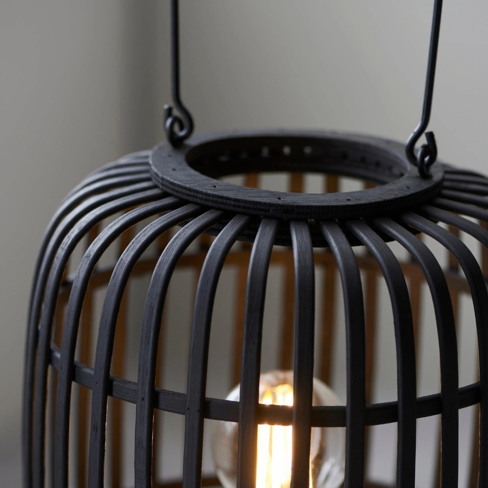 Yumeko Ambient Table Lamp - Open Bamboo Cage Design Stylish and Eco Friendly for Living & Bedroom T988