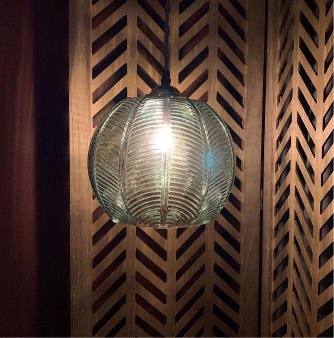 Green Glass Pendant Lamp