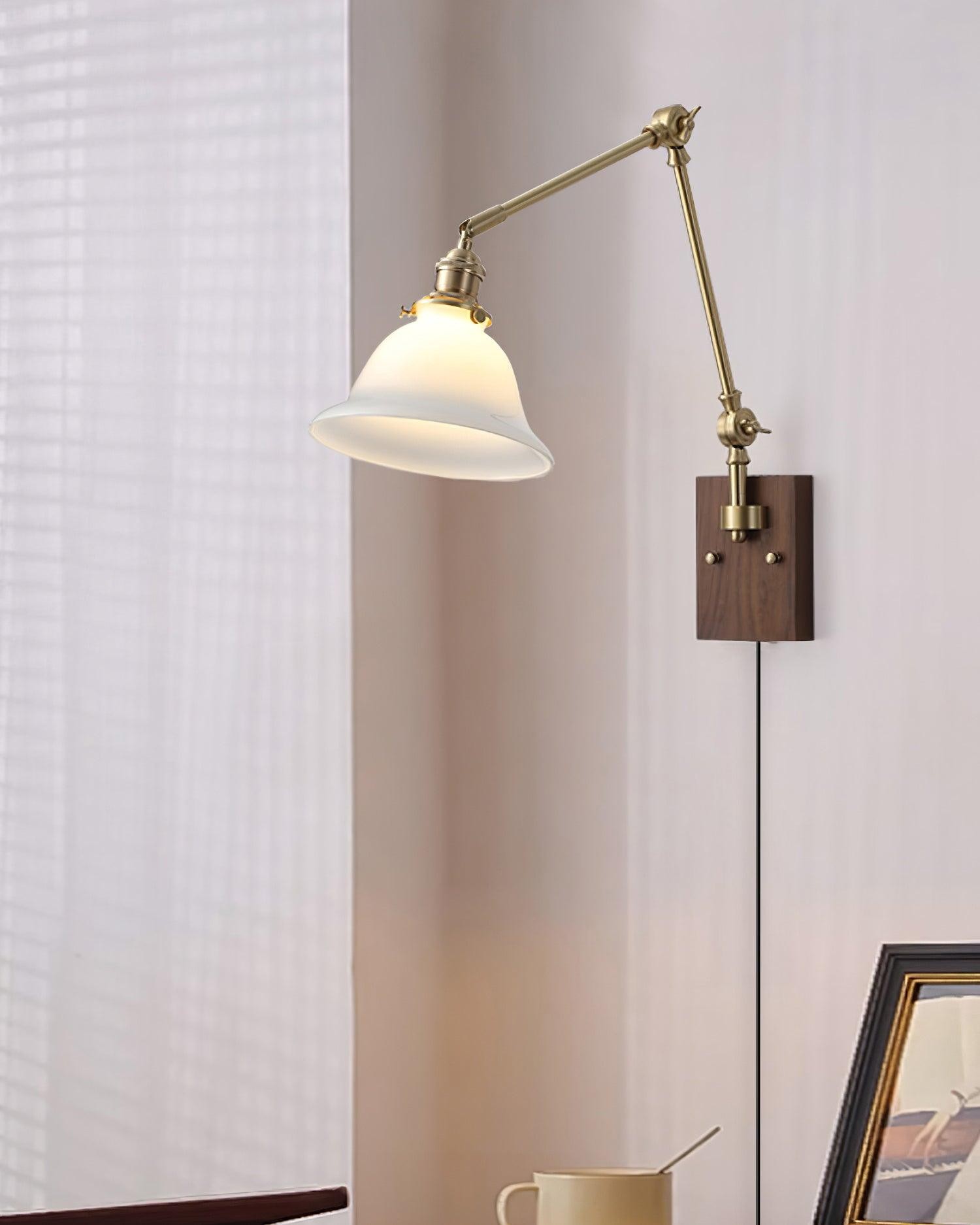 Banker Swing Arm Plug In Wall Light M188
