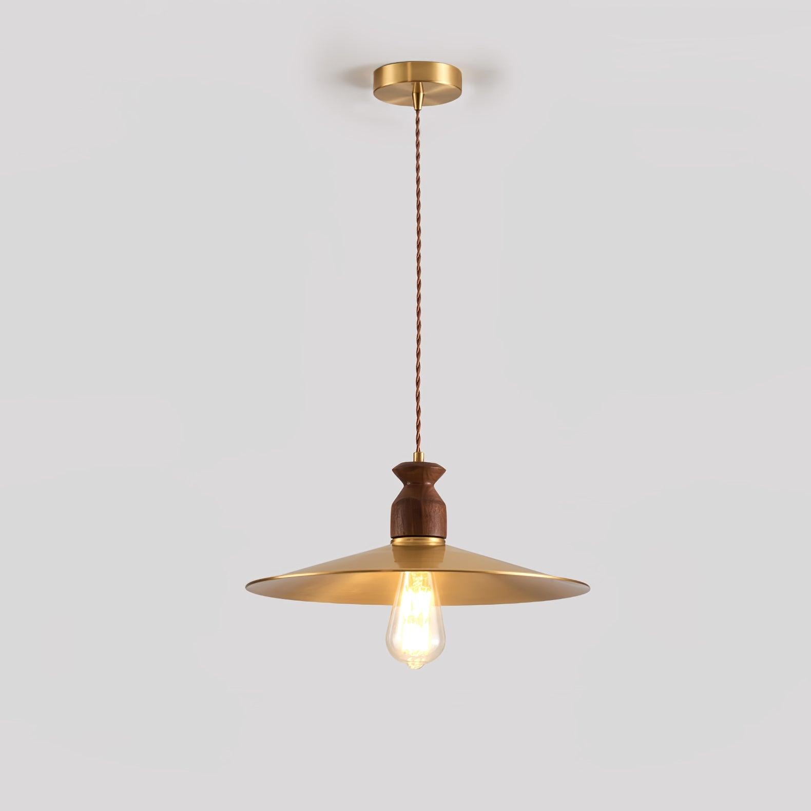 Brass Crest Pendant Light T1581