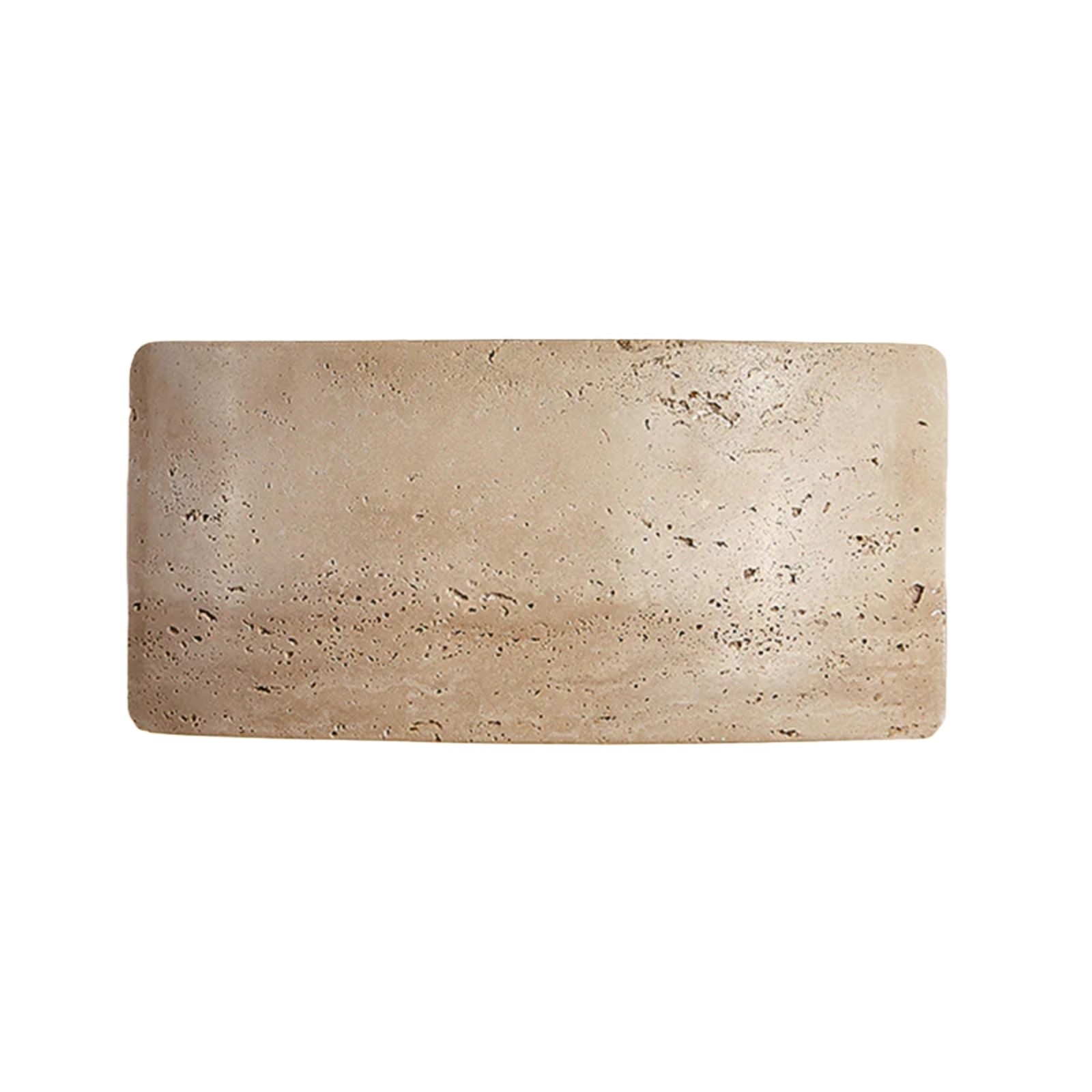 Mask-Shaped Travertine Wall Lamp - Artistic Modern Accent for Living Room S324
