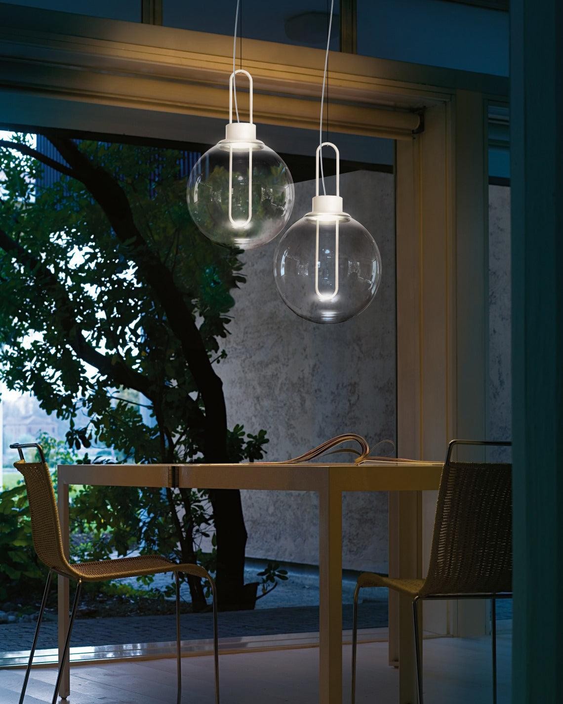Clear Glass Orb Style Pendant Lamp M524