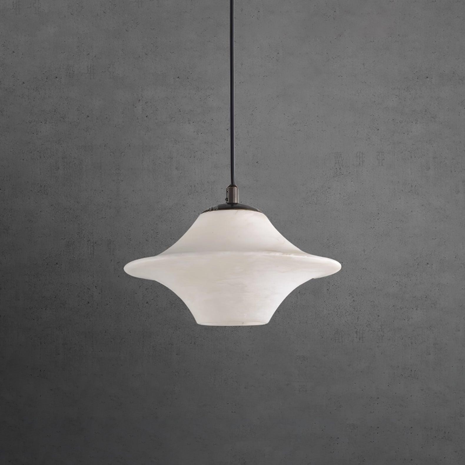 Saucer Alabaster Pendant Light M413
