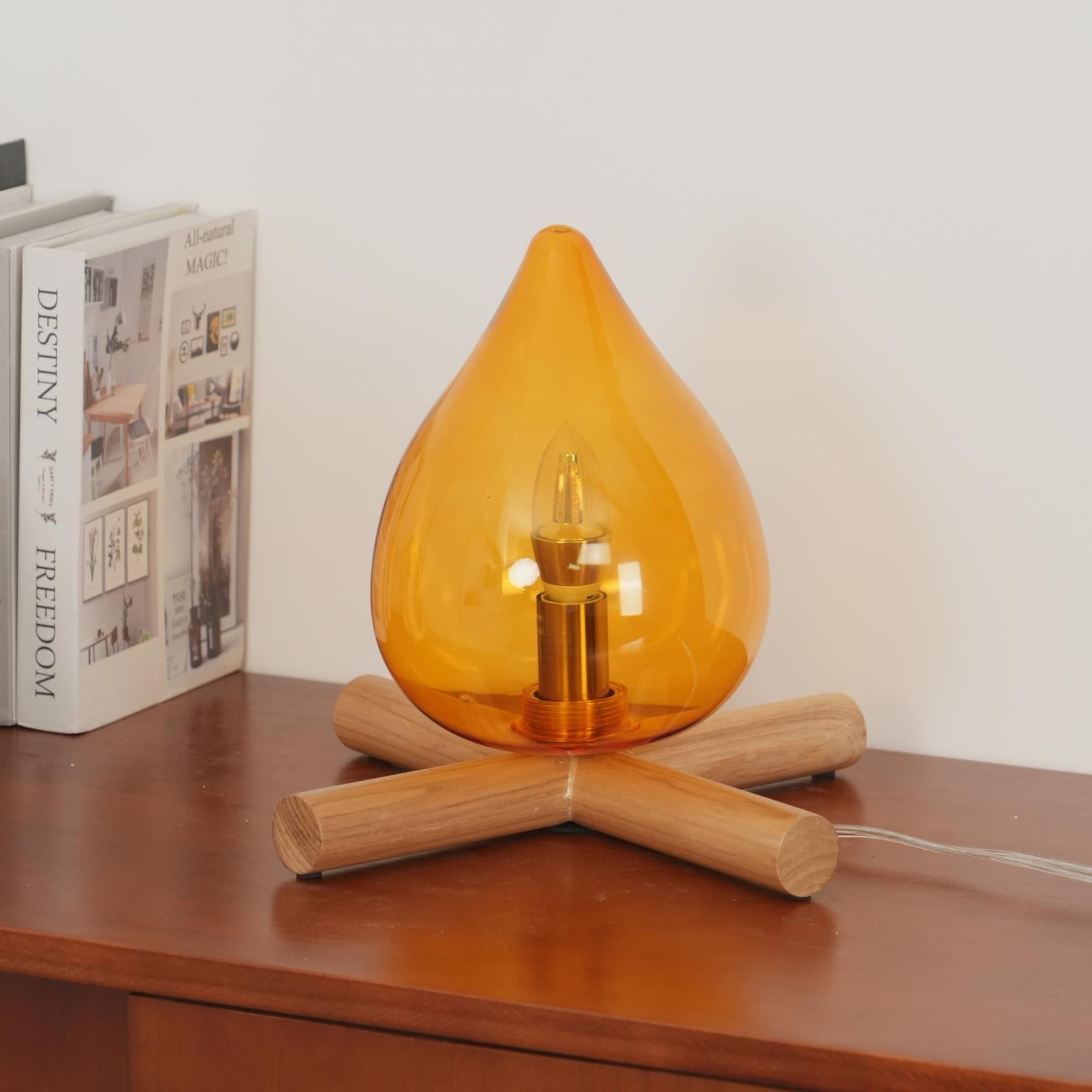 Funny Fire Shape Small Flame Table Lamp M55
