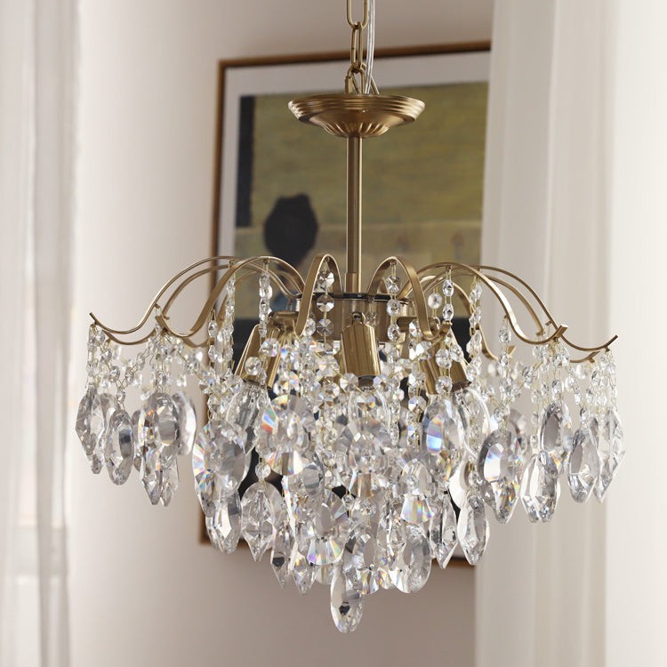 Vintage Sumptuous Teardrop Crystal Chandelier T258