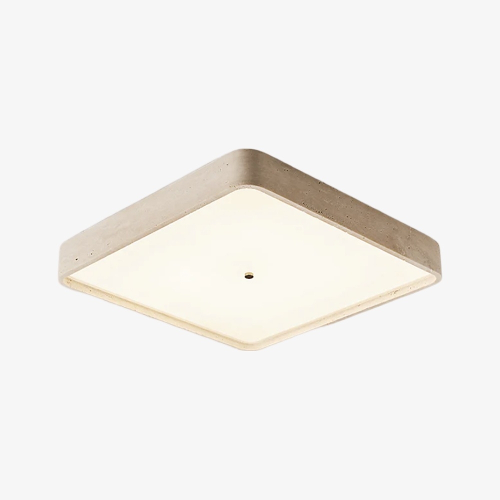 Zenthoris Travertine Ceiling Light Minimalist Flush Mount - Modern Ambient Hallway Lighting T1119