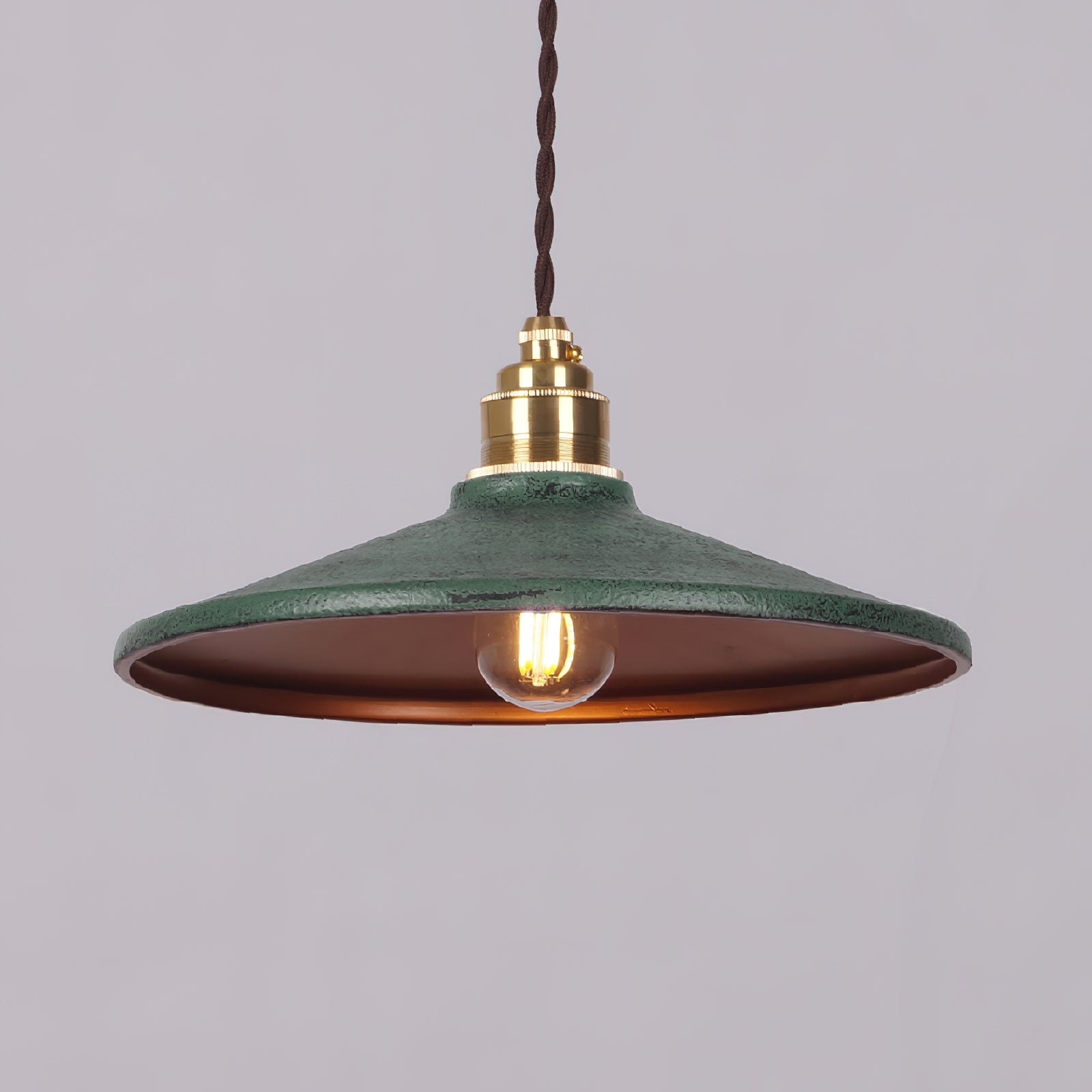 Rustic Saucer Shade Pendant Light T1700