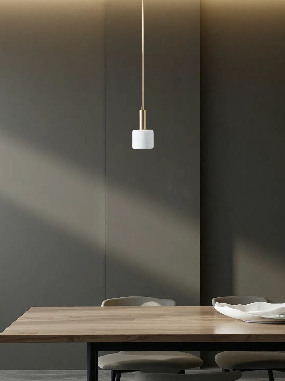 Modern Style Minimalist Porcelain Pendant Light G88