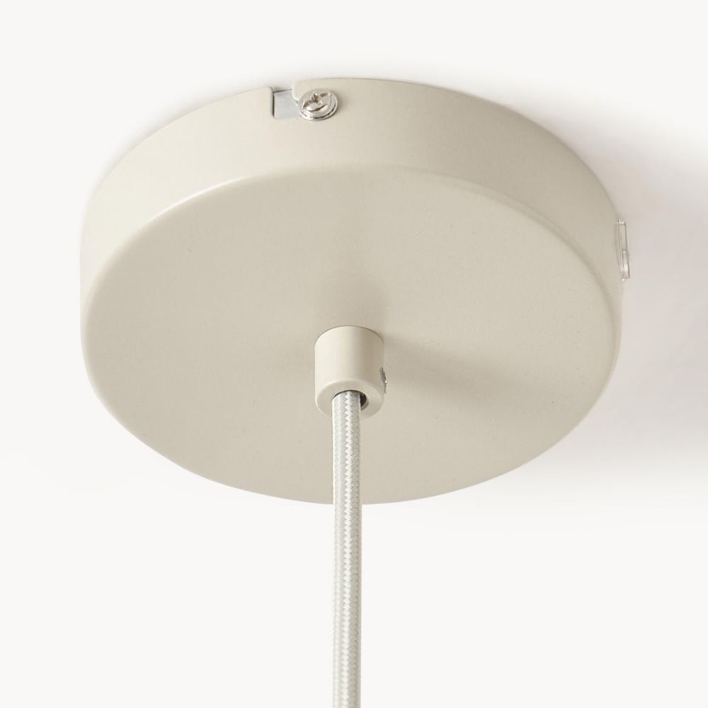 Velura Pendant Lamp - Beige Linen Shade for Dining and Living T1068