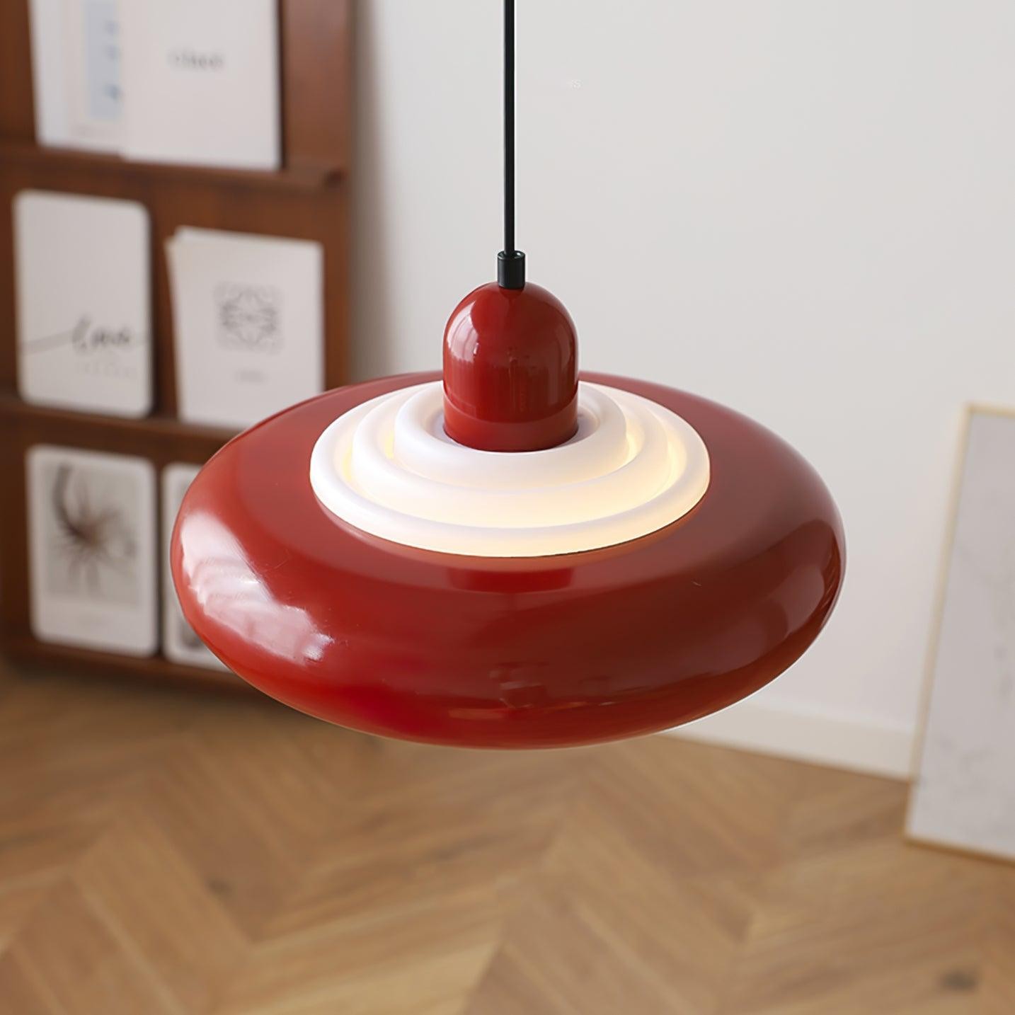 Multi-tiered Round Tower Cream Color Pendant Lamp M385