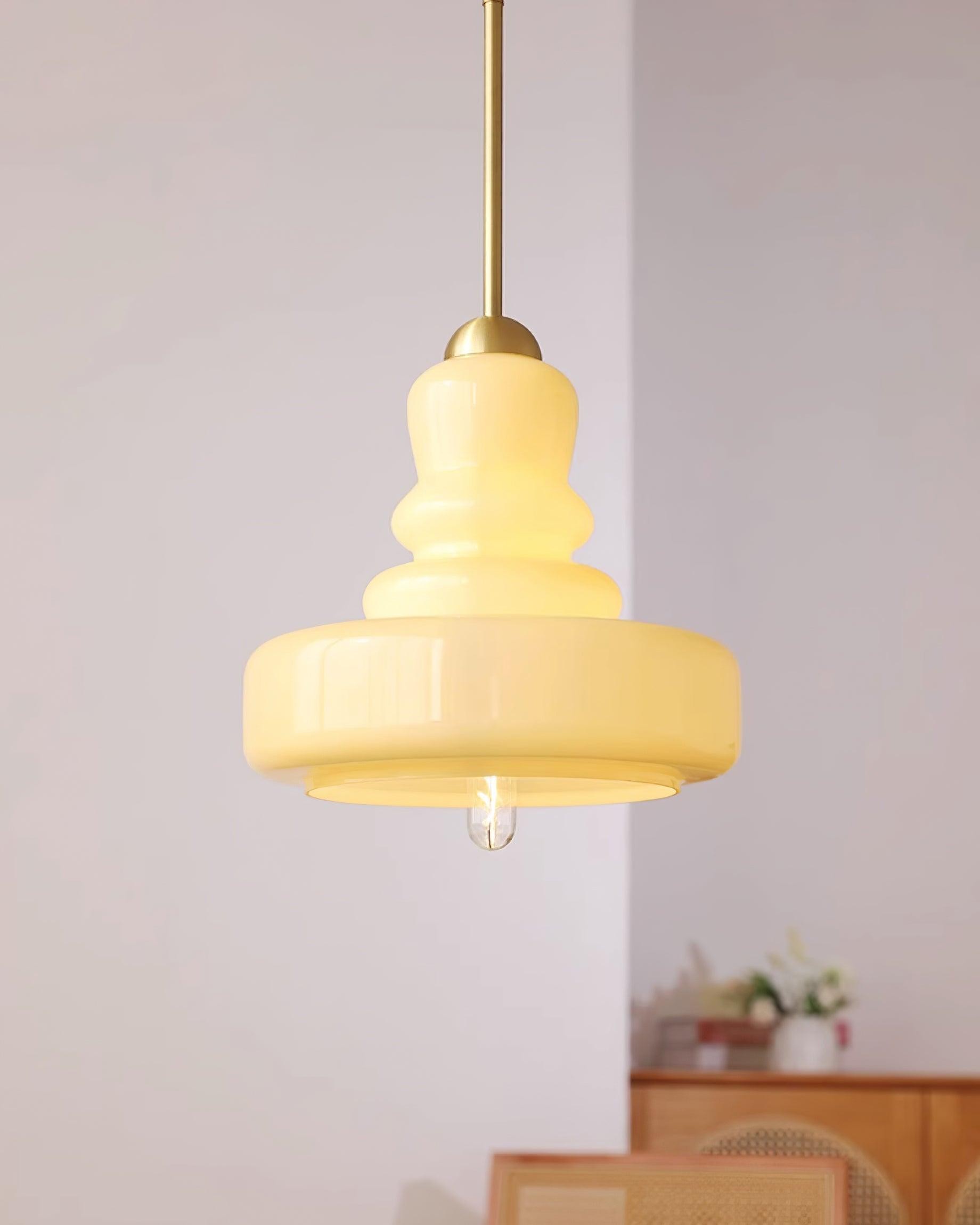 Mid Century Modern Gourd Glass Pendant Light M113