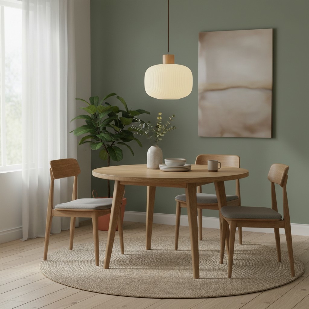 Opalyn Elegant Milky White Pendant - Vintage Lighting for Dining Room T1092