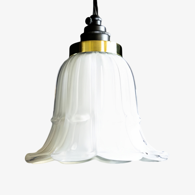 Solmira Classic Glass Pendant Light - Decorative Easy Fit Pendant Lamp for Lounge and Entryway T1152