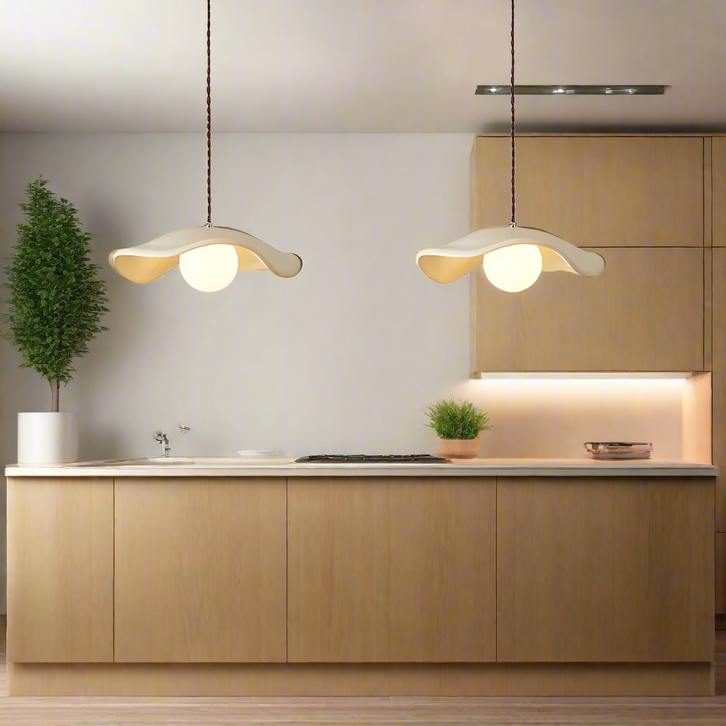Yumi Sculptural Resin Elegance Minimalist Pendant Light T2169