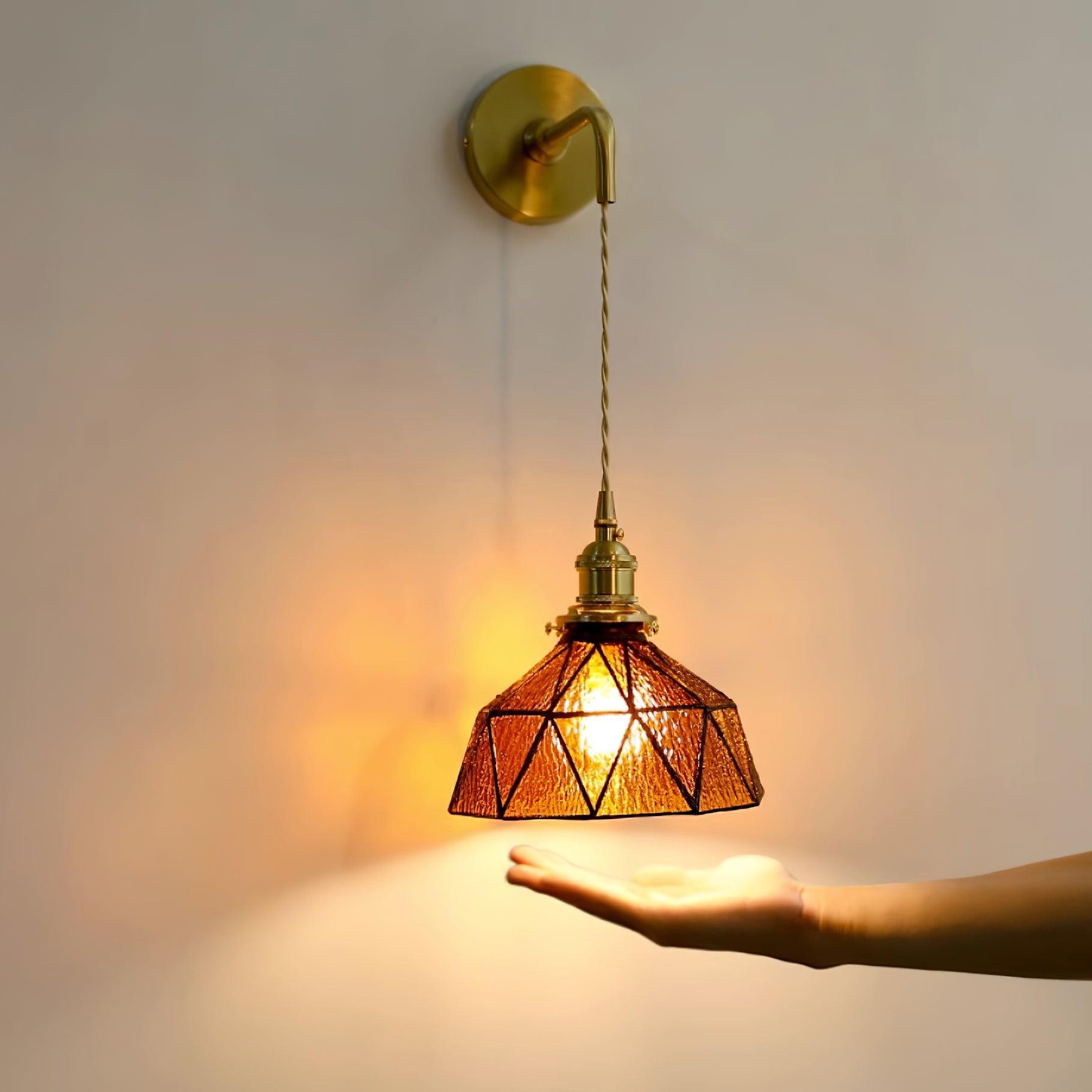 Retro Pastoral Glass Wall Lamp M109