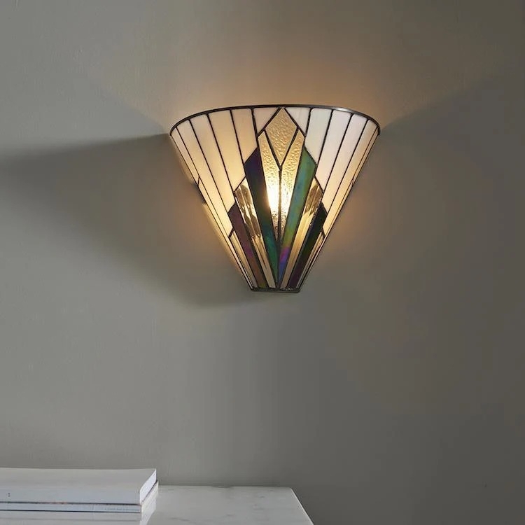 TF Astoria Fan-Shaped Art Deco Wall Sconce – Vintage Accent Lighting T635