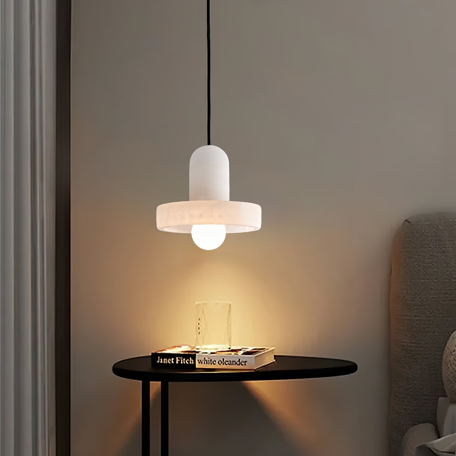 Elegant Creative White Alabaster Pendant Light G10