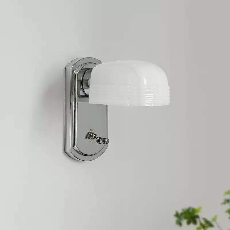 Bauhaus Creative Industrial White Glass Wall Lamp T031
