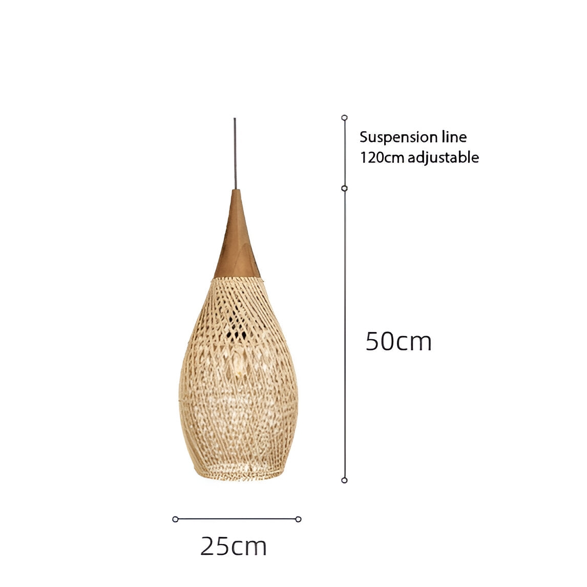 Handmade Rattan Tapestry Pendant Light T2063