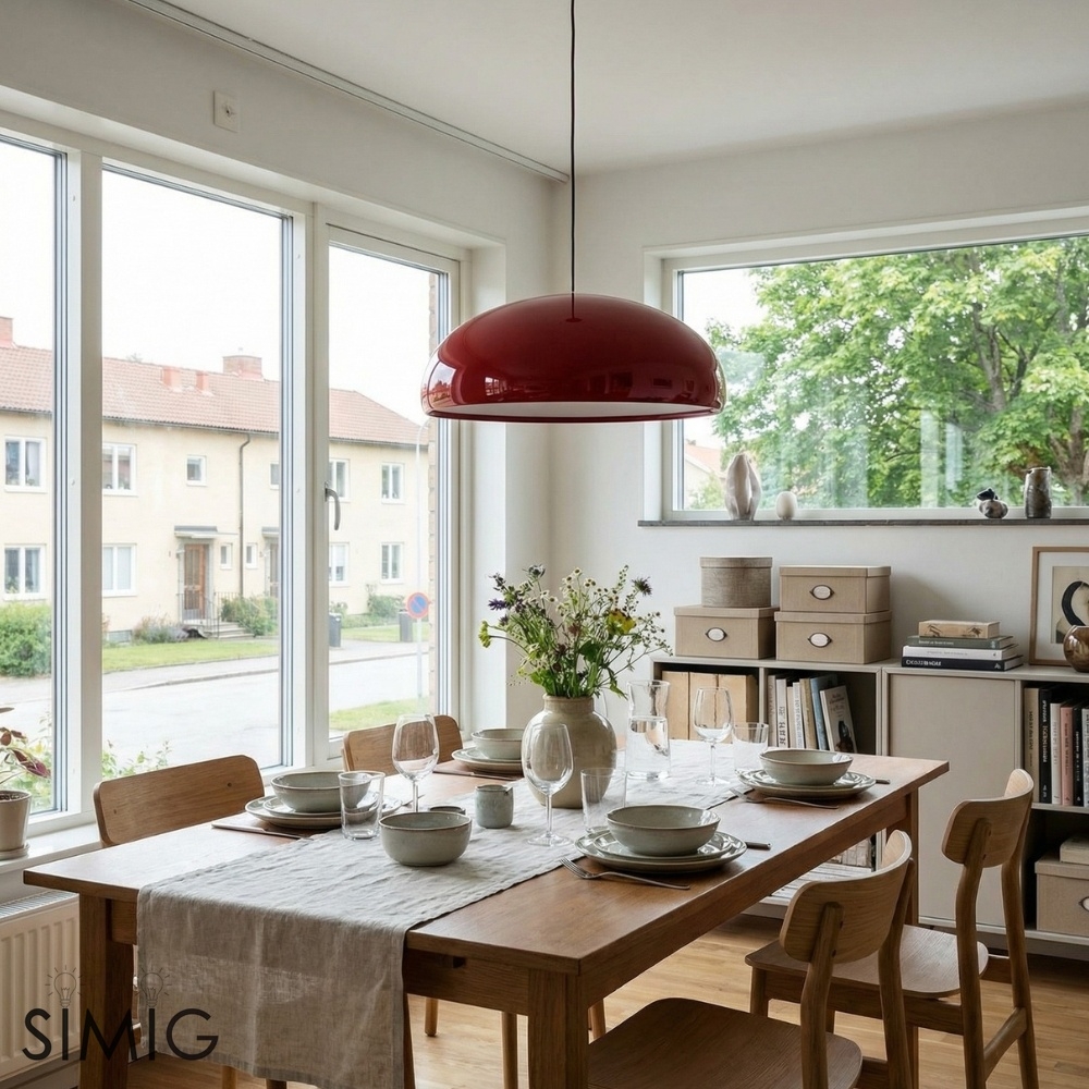 Haelen Colorful Nordic Bowl Pendant Light - Modern Dining Lighting T800