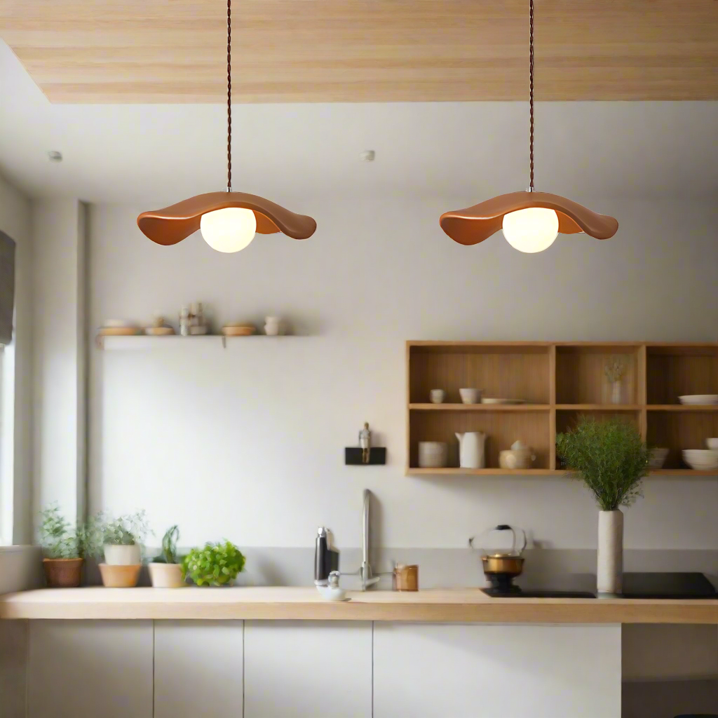 Yumi Sculptural Resin Elegance Minimalist Pendant Light T2169