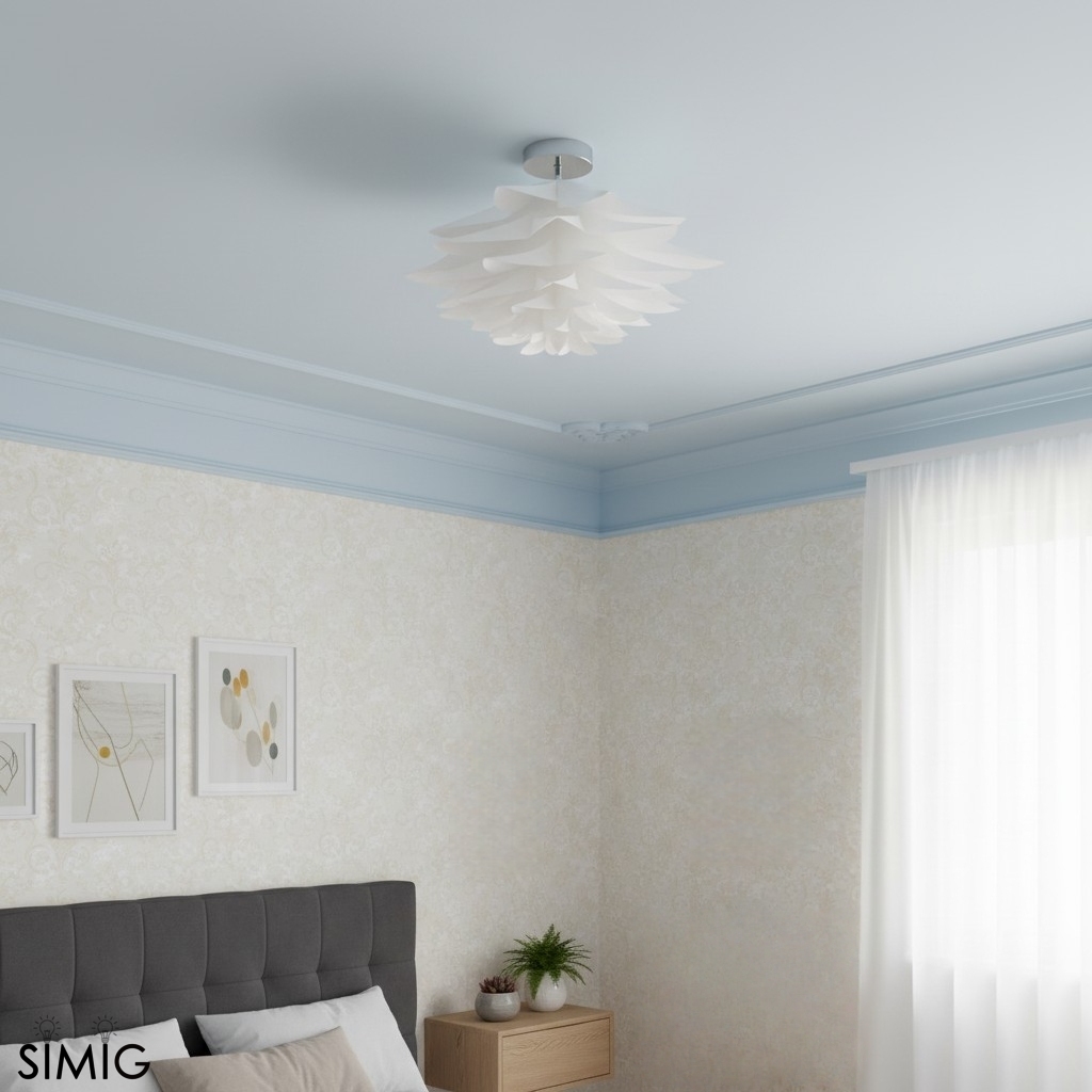 Sculptural Petal Ceiling Light – Modern Lamp for Living Room S406