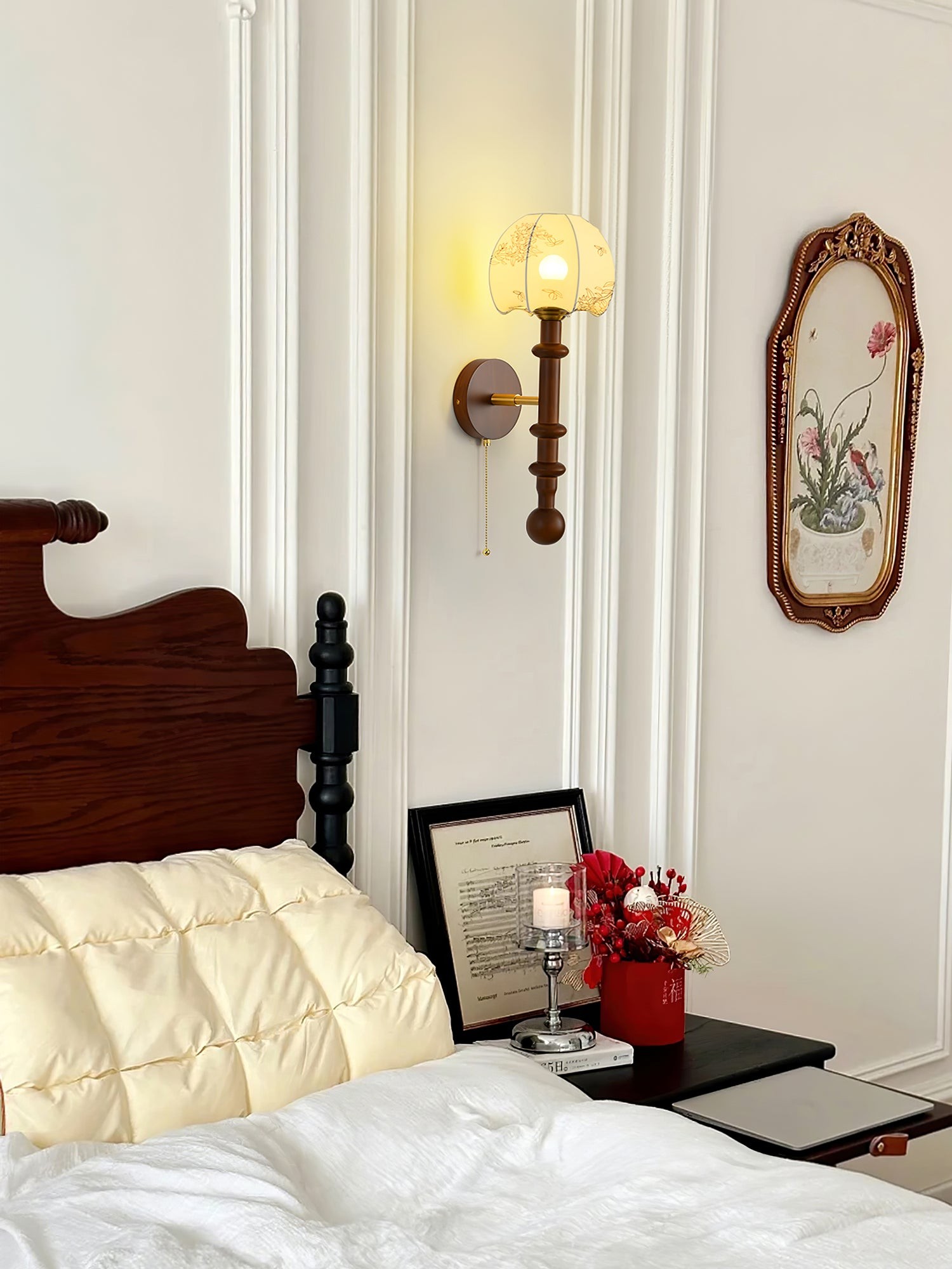 Retro Solid Wood Series Wall Lamp M419