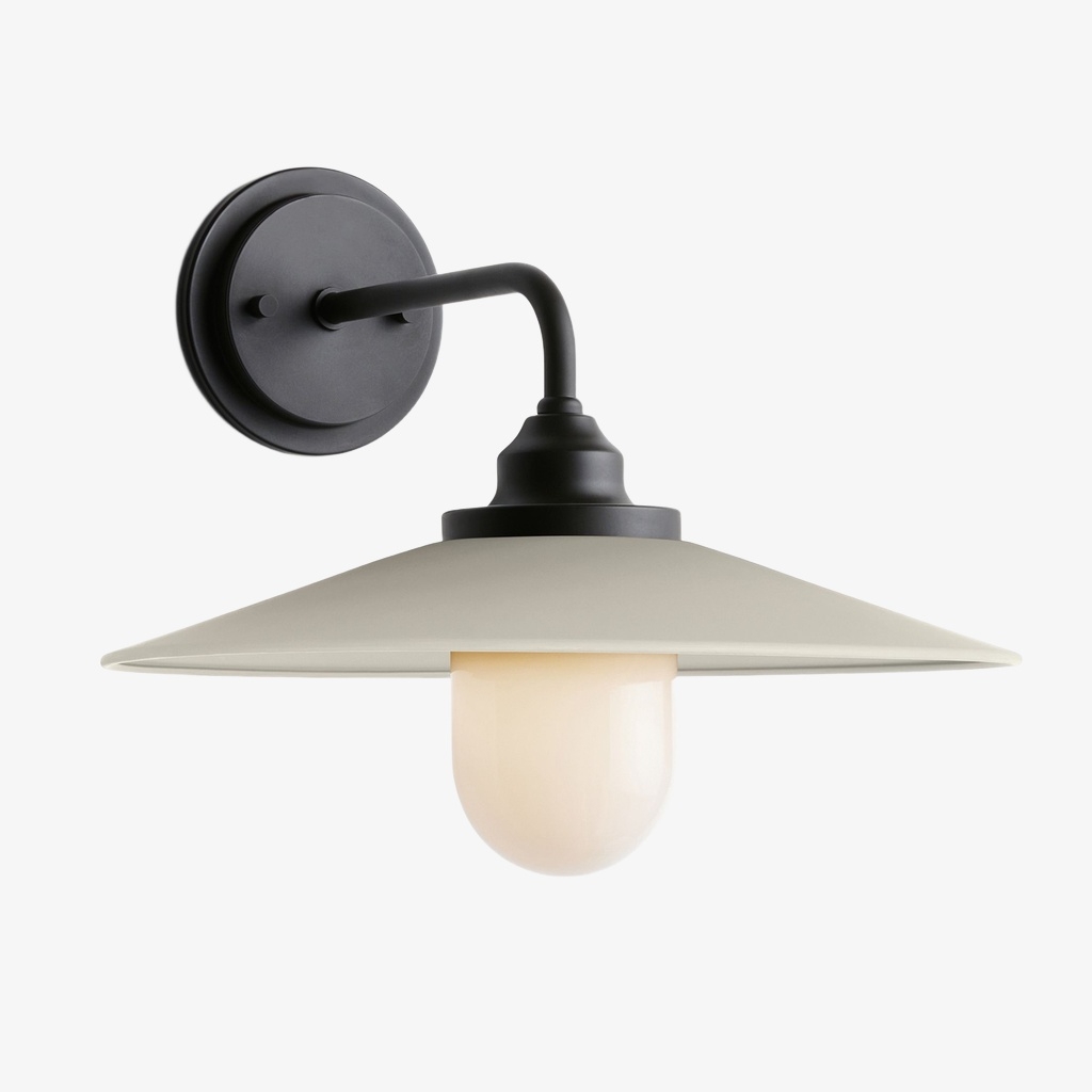 Cordax Utility-Inspired Wall Sconce - Metal and Glass for Indoor Outdoor Decor T1071