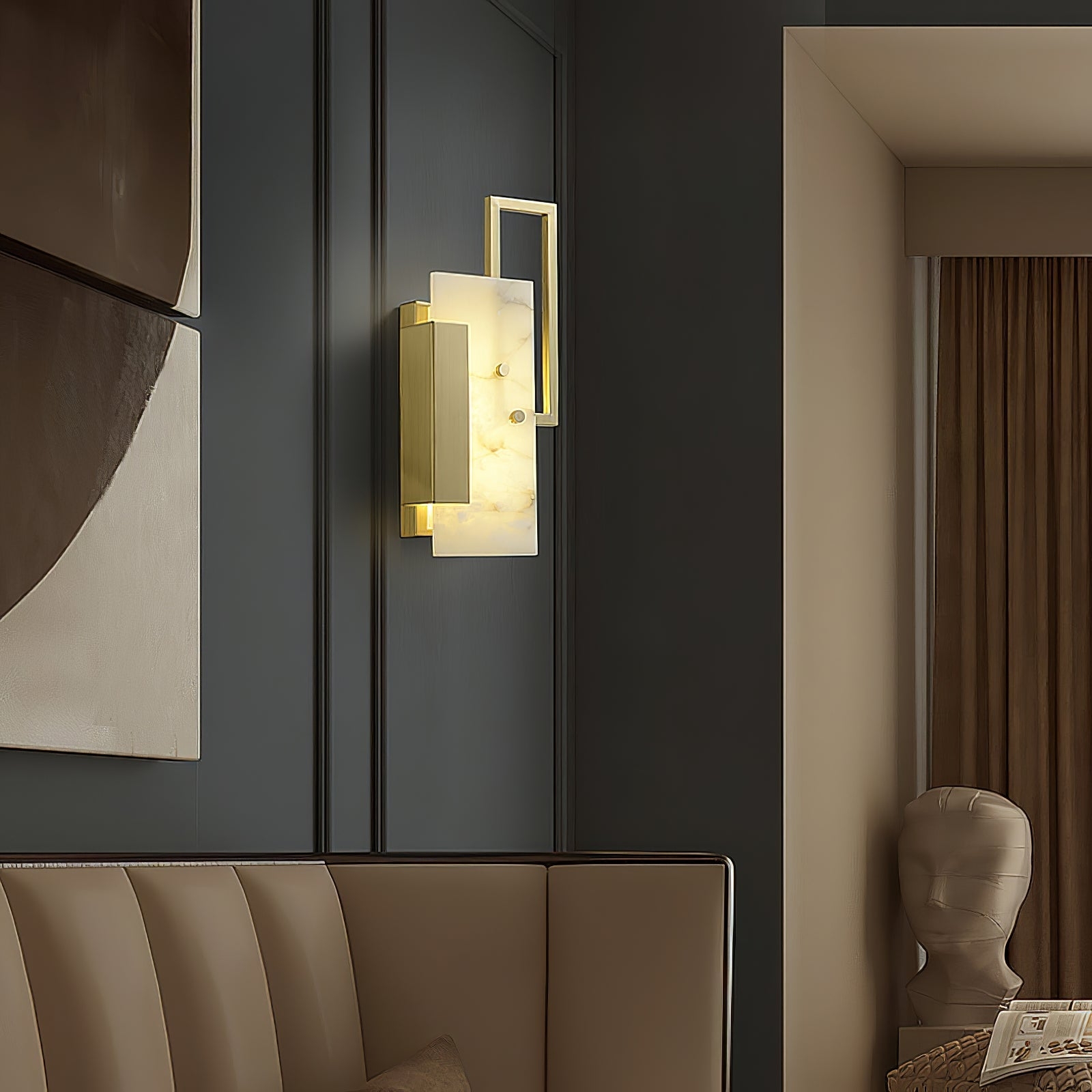Althea Alabaster Wall Sconce T1620