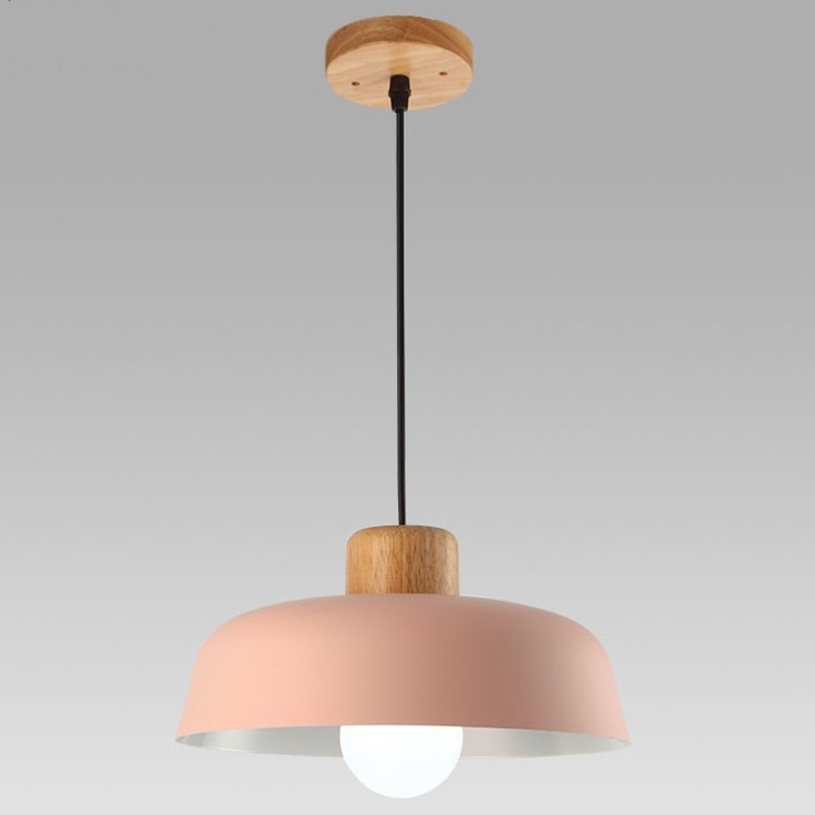 Scandinavian Metal Pendant Light with Macaroon Bowl Shape S33
