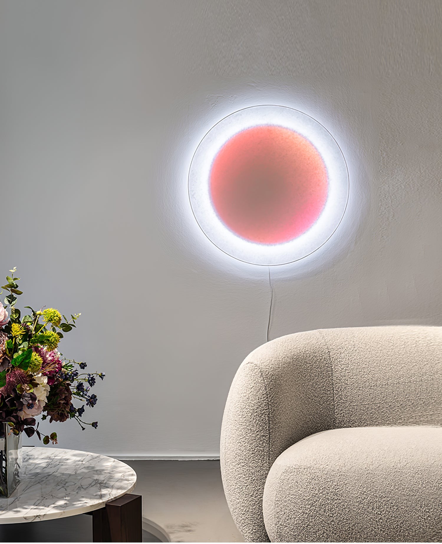 Modern Simple Plug-In Round Wall Lamp G54