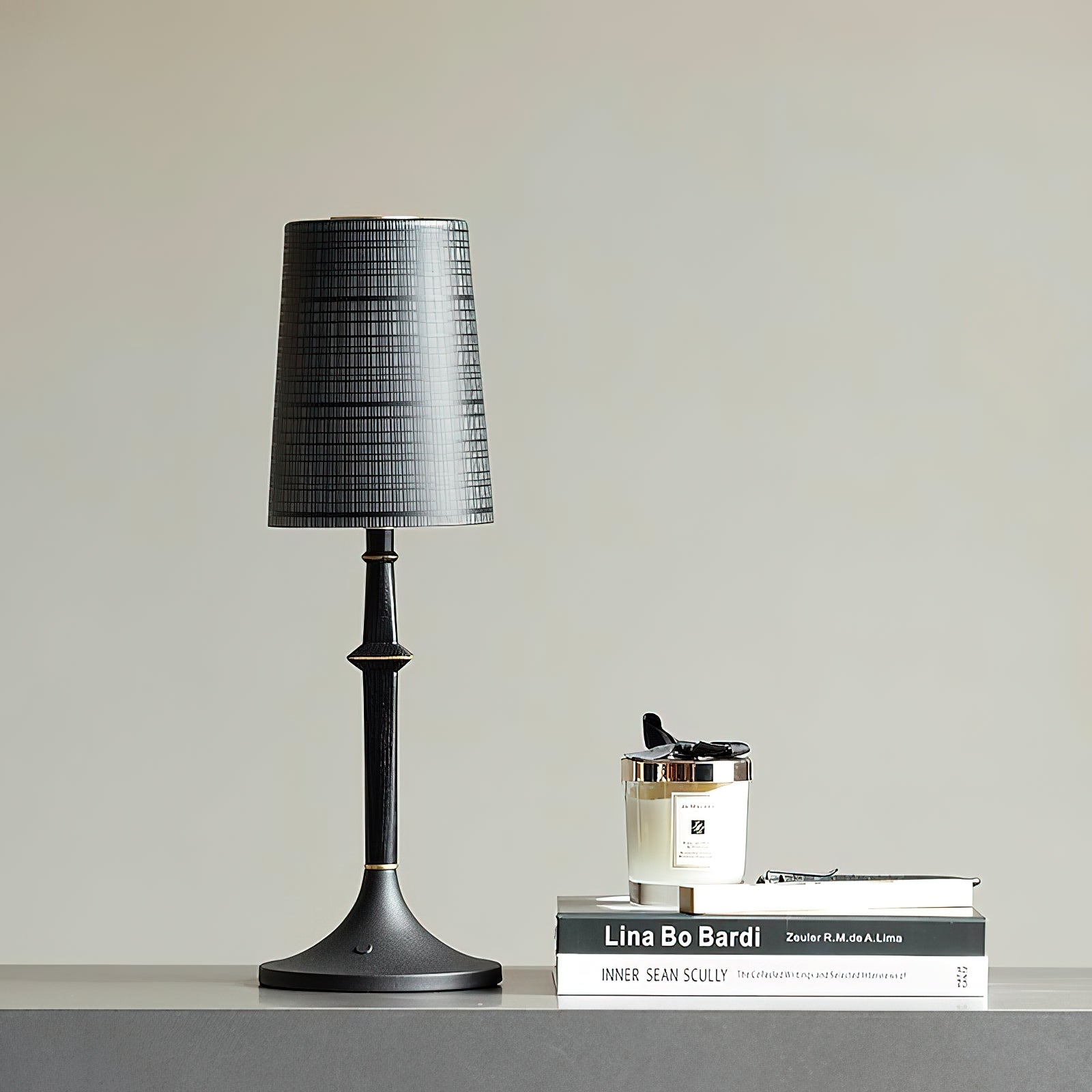Devon Black Table Lamp (Built-in Battery) T1933