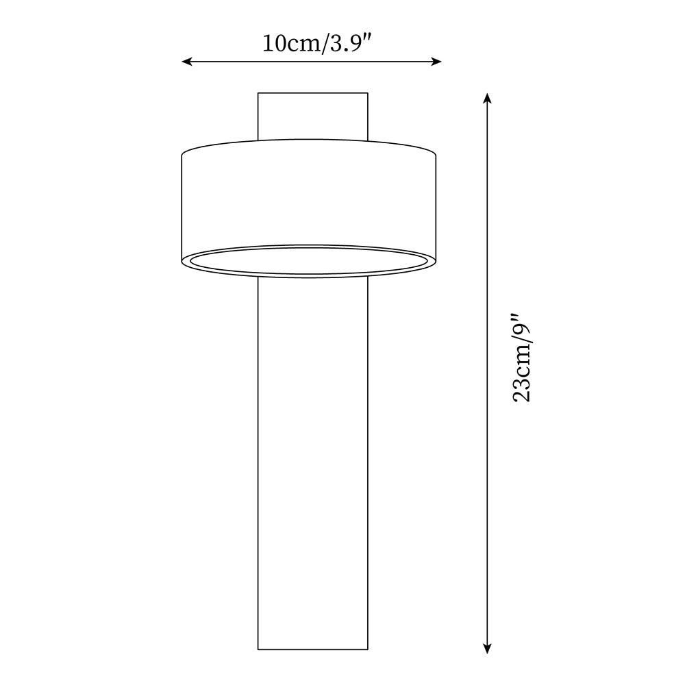 Travertine Cylinder Shade Lamp - Vintage Wall Sconce for Hallway M13