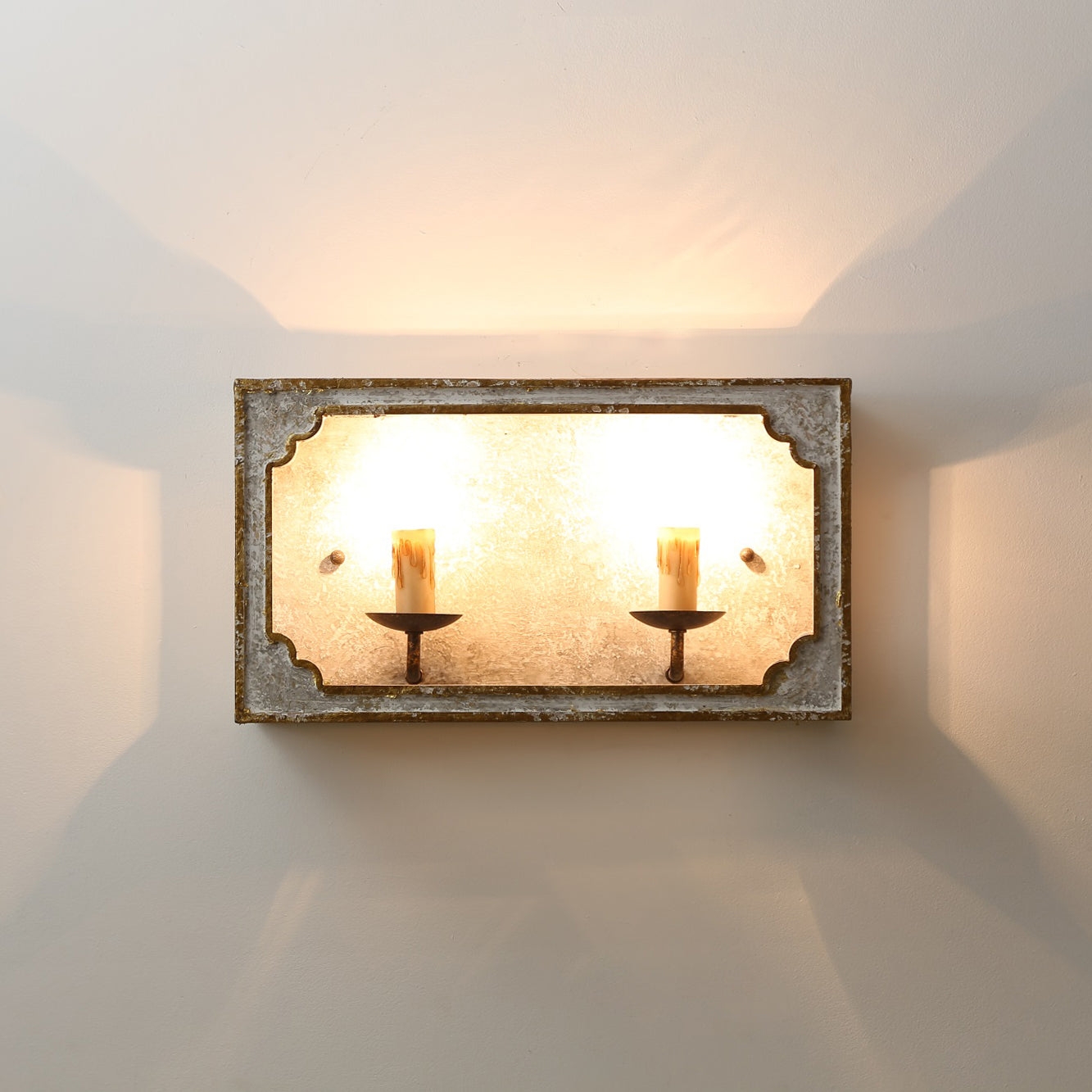 Boho Rustic Cube Sconce T1854