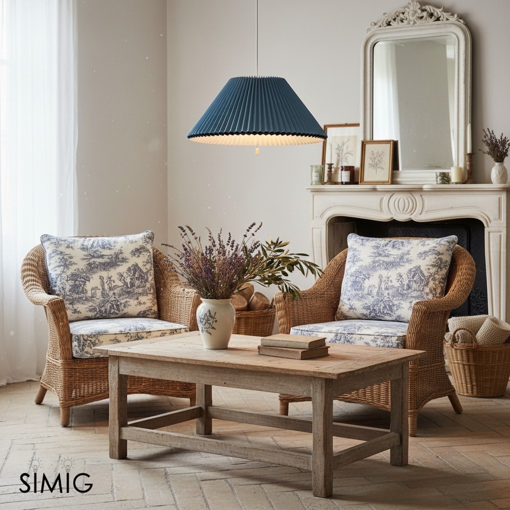 Méduse Pendant Light - Light Blue Papery Design for Modern Interiors