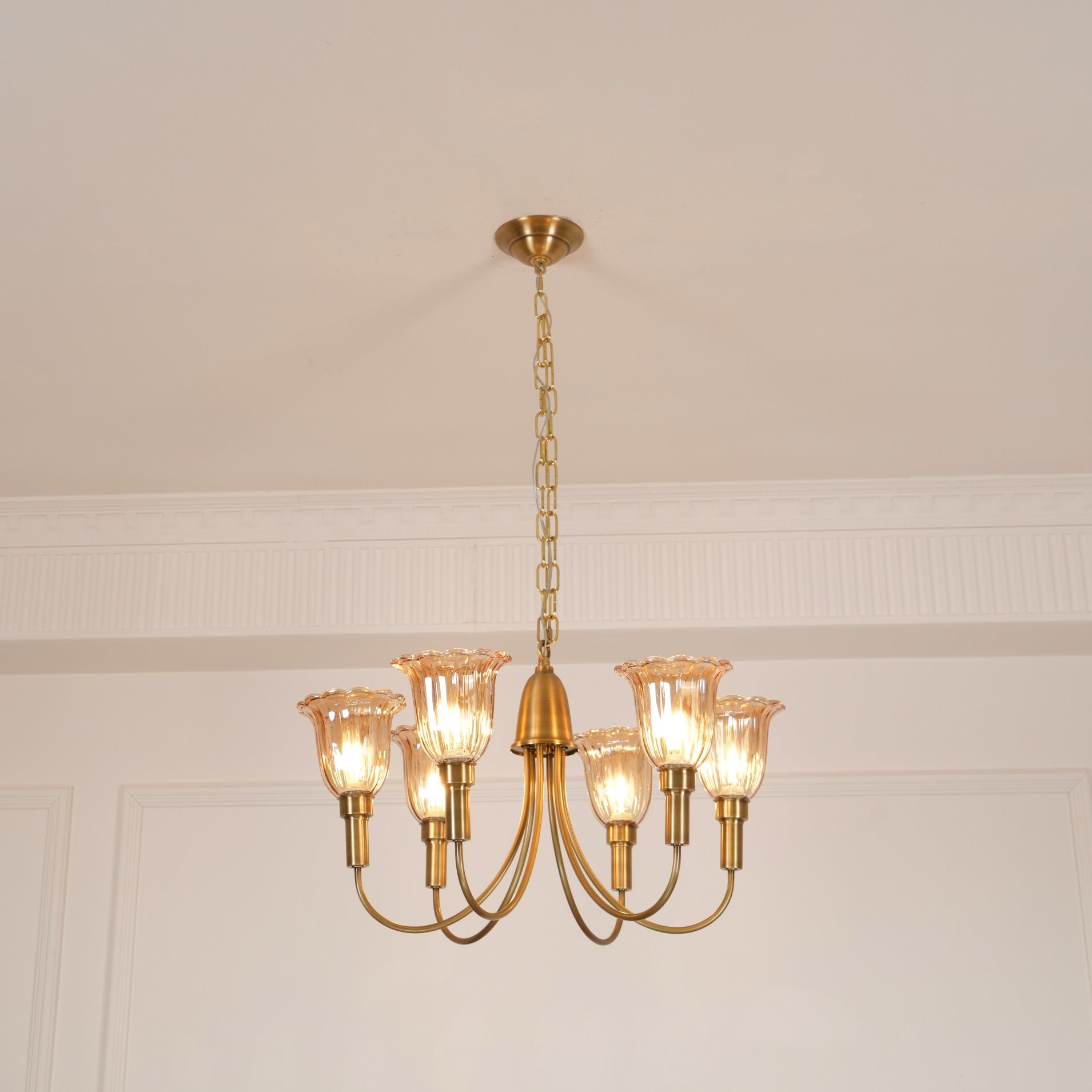 Columbia Brass Chandelier T1729