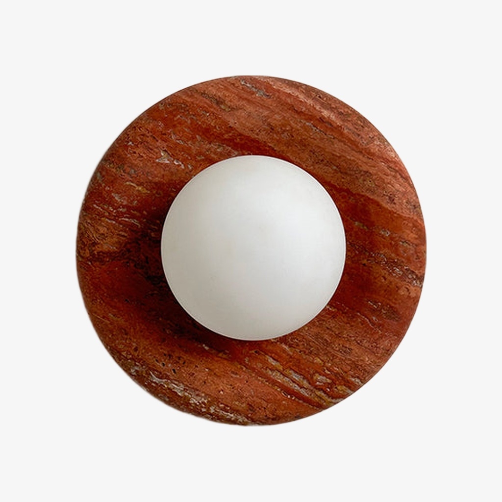 Oria Organic Stone Wall Sconce - Minimalist Lighting for Interiors T1198