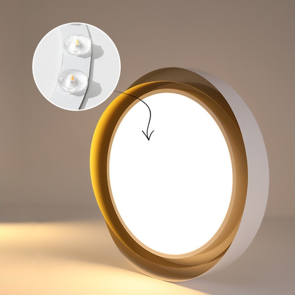 Nordic Style Modern Minimalist Wave Pattern Ceiling Lamp M424