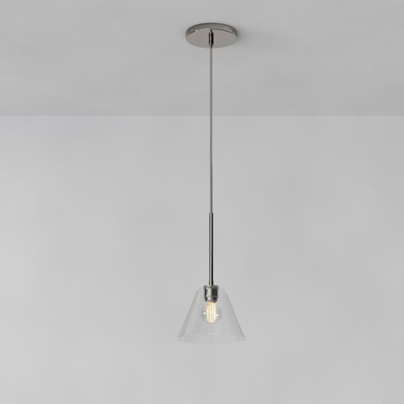 Conica Clean Line Glass Cone Pendant Fixture - Modern Bar Counter T104