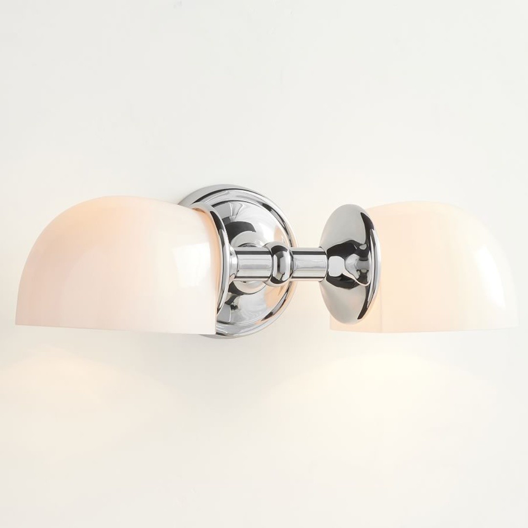 Modern Mercer Double Horizontal Metal Wall Sconce T145